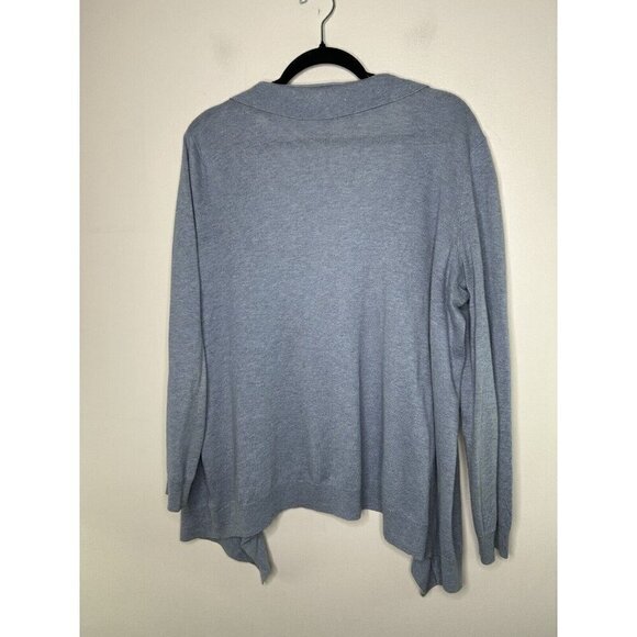 Talbots Women’s Long Sleeve Light Blue Cardigan Wool Blend Sweater Size Medium - Picture 12 of 12
